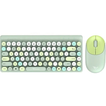 Alcatroz JellyBean A3000 Bluetooth Rechagreable Keyboard Mouse Green